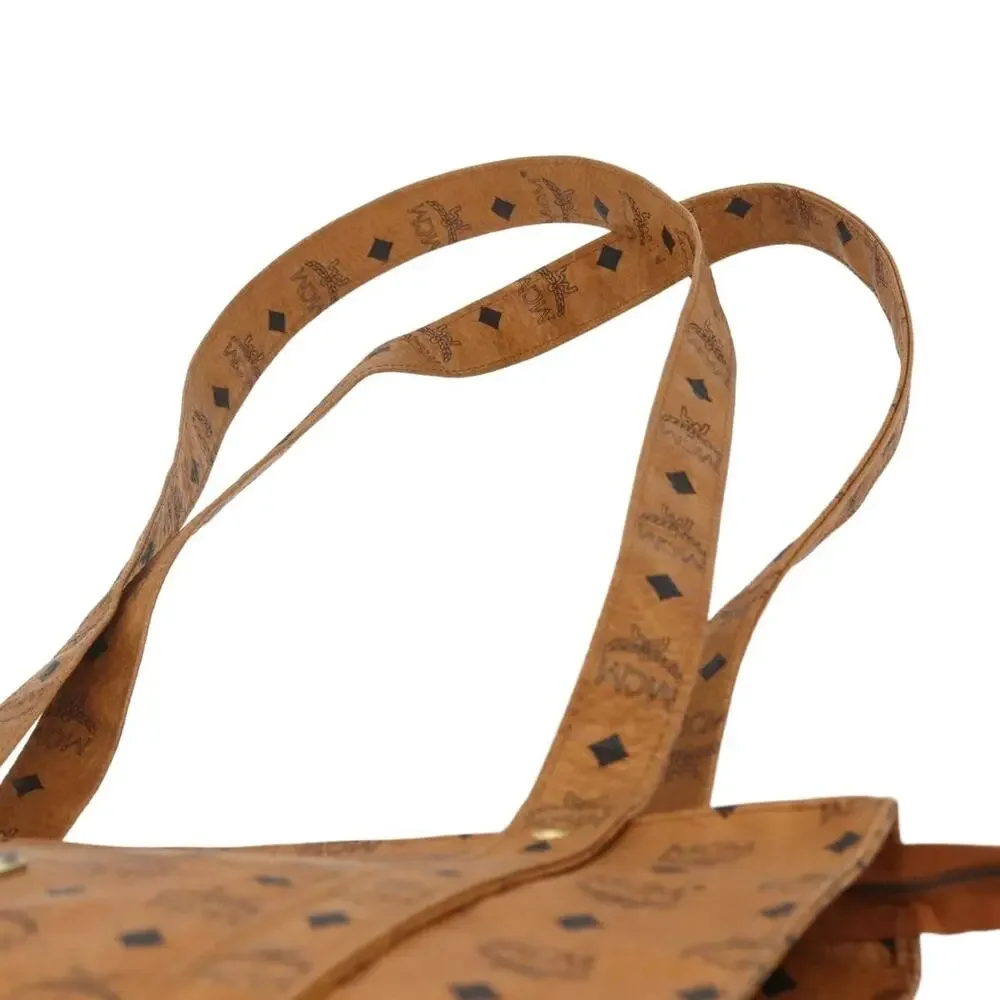 MCM Logogram Visetos Tote Bag Brown
